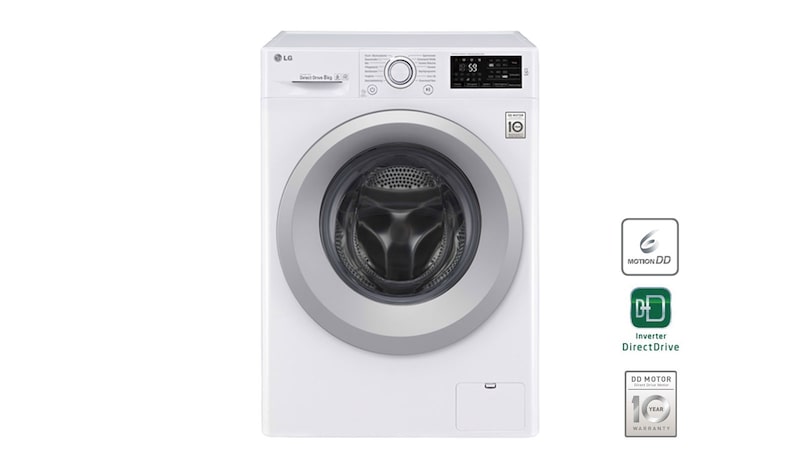 LG Washcmaschine |8kg | 6 Motion Direct Drive™ | Inverter Direct Drive™, F14WM8KN1