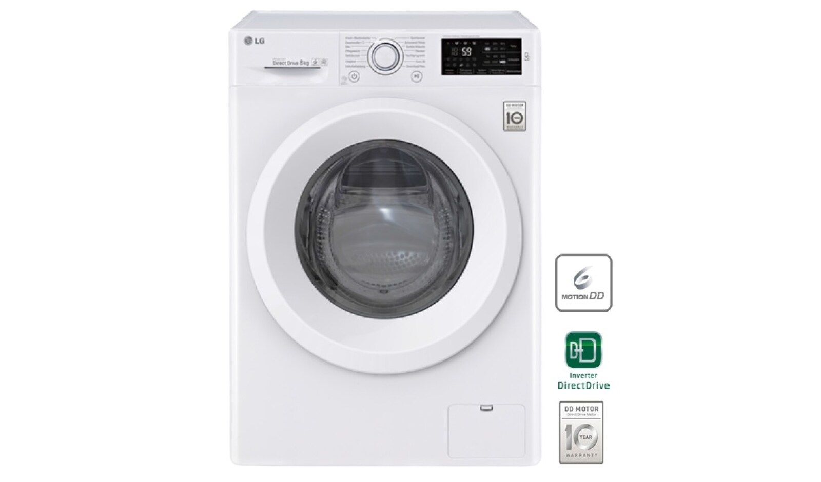Vorderansicht von  Waschmaschine | 8kg | 6 Motion Direct Drive™ | Inverter Direct Drive™ F14WM8LN0