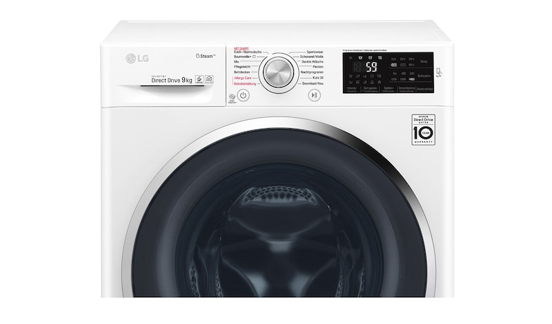LG Waschmaschine | 9kg | Steam™ | Inverter Direct Drive™, F14WM9KG