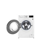 LG Waschmaschine mit 7 kg Kapazität | 1.200 U/Min. | Weiß mit weißem Bullaugenring | SLIM FIT | F2V3SLIM7, F2V3SLIM7