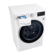 LG Waschmaschine mit 7 kg Kapazität | 1.200 U/Min. | Weiß mit weißem Bullaugenring | SLIM FIT | F2V3SLIM7, F2V3SLIM7