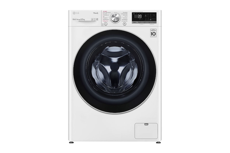 LG SLIM Waschmaschine | 8,5 kg | AI Direct Drive™ | Steam| TurboWash™ 360° | ThinQ® | LG F2V7SLIM8E, F2V7SLIM8E