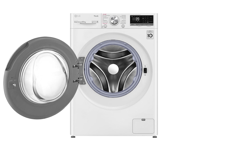 LG SLIM Waschmaschine | 8,5 kg | AI Direct Drive™ | Steam| TurboWash™ 360° | ThinQ® | LG F2V7SLIM8E, F2V7SLIM8E