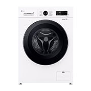 Vorderansicht von Waschmaschine Essence White (8 kg, 1.350 U./Min., EEK A) mit schwarzem Bullaugenring | F4WB3085 F4WB3085