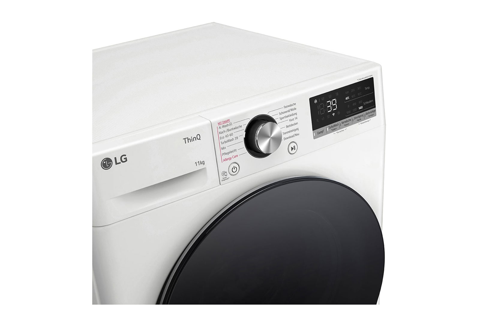 LG Waschmaschine Weiß (A-10%*, 11 kg, 1.350 U./Min.) mit AI DD® & TurboWash®360° | F4WR701Y, F4WR701Y