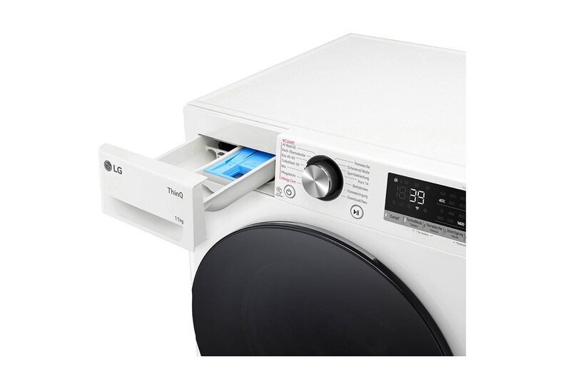 LG Waschmaschine Weiß (A-10%*, 11 kg, 1.350 U./Min.) mit AI DD® & TurboWash®360° | F4WR701Y, F4WR701Y