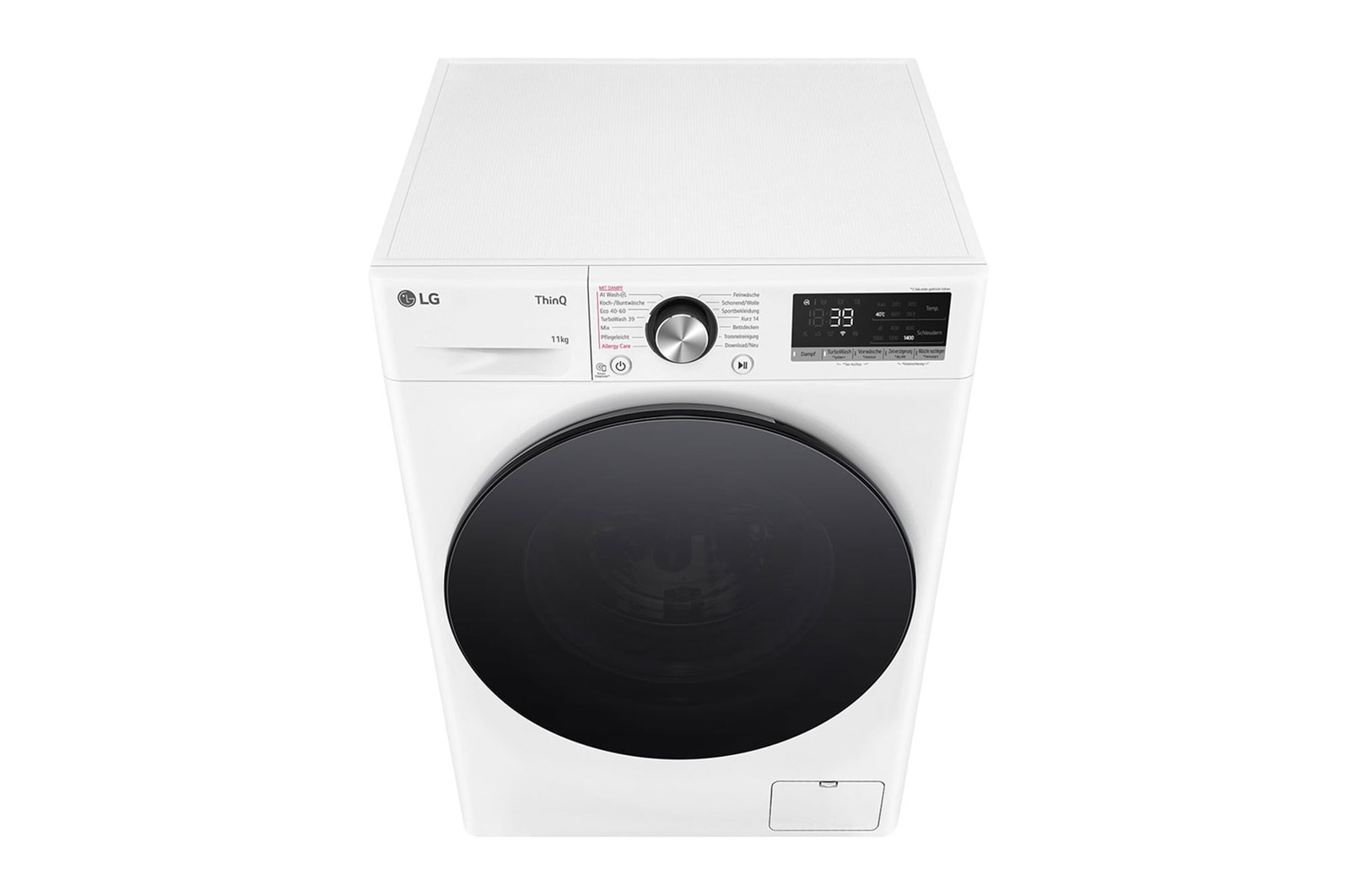 LG Waschmaschine Weiß (A-10%*, 11 kg, 1.350 U./Min.) mit AI DD® & TurboWash®360° | F4WR701Y, F4WR701Y
