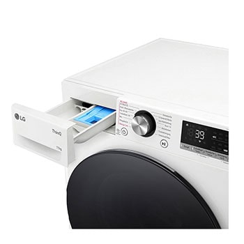 LG Waschmaschine Weiß (A-10%*, 11 kg, 1.350 U./Min.) mit AI DD® & TurboWash®360° | F4WR701Y, F4WR701Y