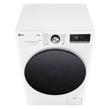 LG Waschmaschine Weiß (A-10%*, 11 kg, 1.350 U./Min.) mit AI DD® & TurboWash®360° | F4WR701Y, F4WR701Y