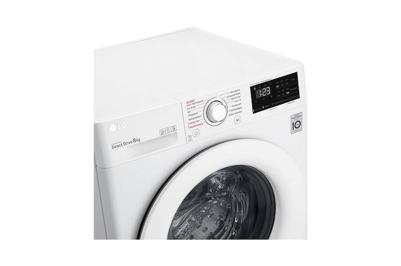 LG Waschmaschine | 8 kg | AI DD™ | Steam | ThinQ® | Neue Wohlfühl-Trommel | LG F4WV308S0, F4WV308S0