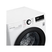 LG Waschmaschine mit AI DD™ | 8 kg | 1400 U/Min| Steam | 6 Motion™| Neue Wohlfühl-Trommel | LG F4WV308SB, F4WV308SB