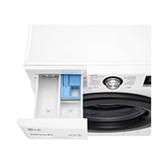 LG Waschmaschine mit AI DD™ | 8 kg | 1400 U/Min| Steam | 6 Motion™| Neue Wohlfühl-Trommel | LG F4WV308SB, F4WV308SB
