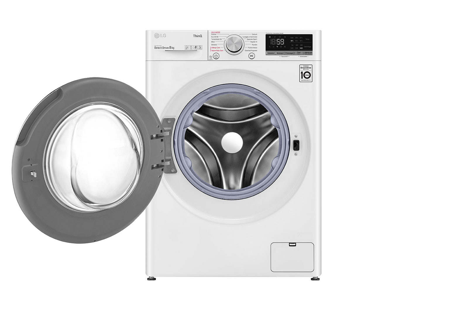 LG Waschmaschine |8 kg | AI DDTM | Steam | Turbowash | LG F4WV508S1, F4WV508S1
