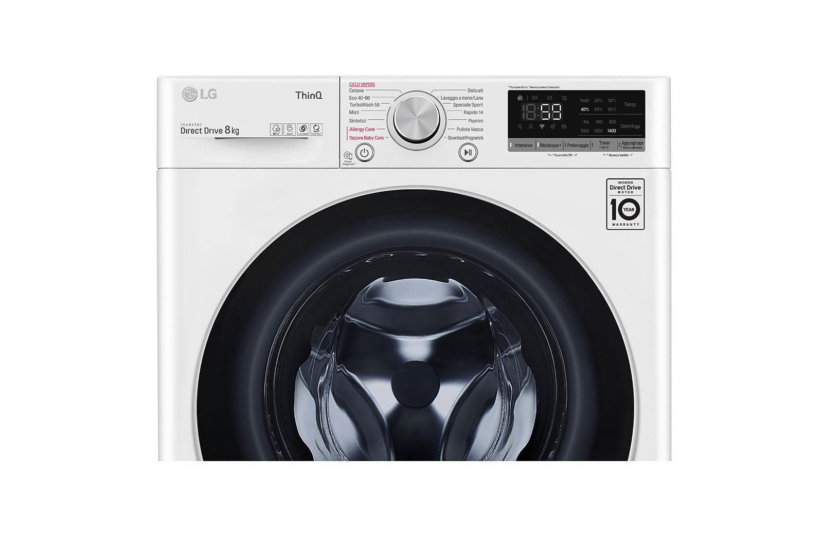 LG Waschmaschine |8 kg | AI DDTM | Steam | Turbowash | LG F4WV508S1, F4WV508S1