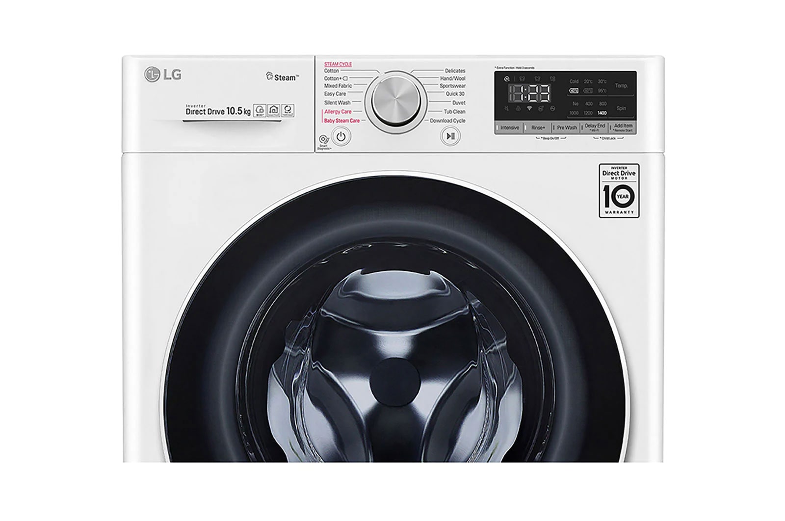 LG Waschmaschine | 10,5 kg | AI DD™ | Steam | TurboWash™ | ThinQ® | LG F4WV510S0E, F4WV510S0E