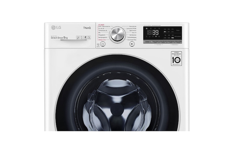 LG Waschmaschine | 9 kg | AI DD™ | Steam | TurboWash™ 360° | LG F4WV709P1E, F4WV709P1E