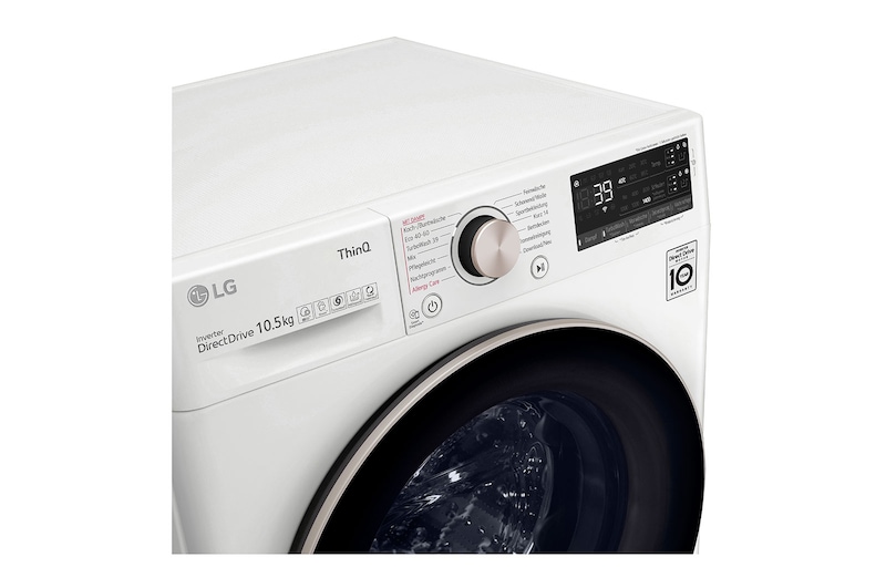 LG Waschmaschine | 10.5 kg | AI Direct Drive™ | TurboWash 360 | Automatische Waschmitteldosierung | LG F4WV710ATR, F4WV710ATR