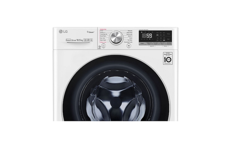 LG Waschmaschine | 10,5 kg | AI DD™ | Steam+™ | TurboWash™ | Aqualock | Neue Wohlfühl-Trommel, F4WV710P1