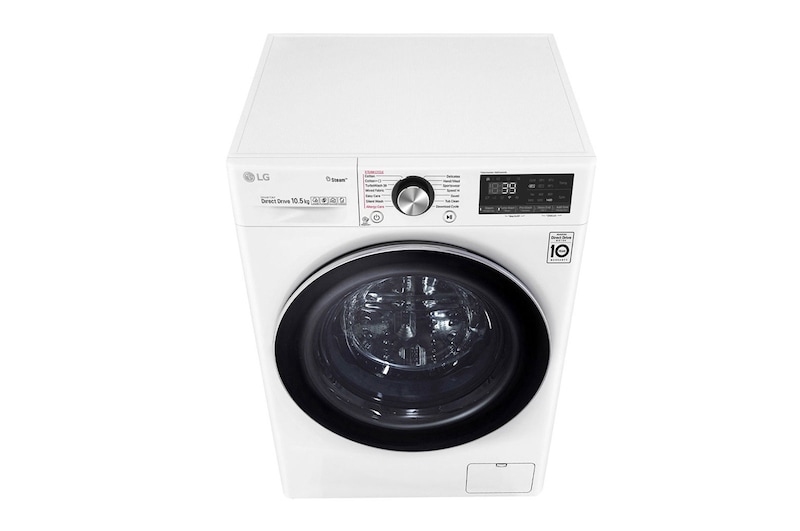 LG Waschmaschine | 10,5 kg| AI DD™ | Steam+™ | TurboWash™360° | Aqualock | Neue Wohlfühl-Trommel, F4WV910P2