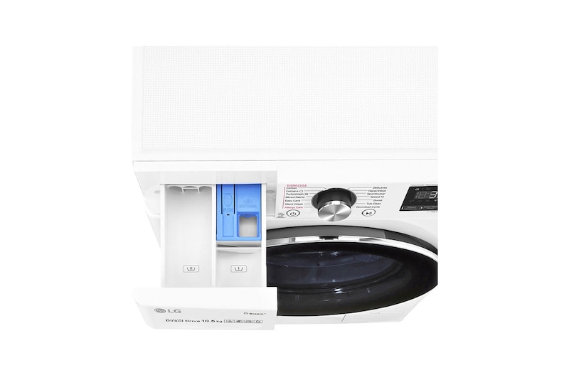 LG Waschmaschine | 10,5 kg| AI DD™ | Steam+™ | TurboWash™360° | Aqualock | Neue Wohlfühl-Trommel, F4WV910P2