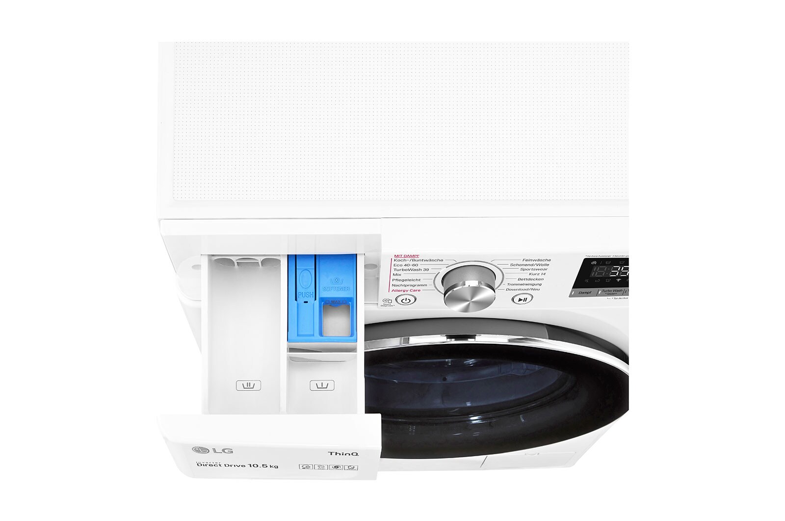 LG Waschmaschine | 10,5kg | AI DD™ | Steam | TurboWash™ 360°, F6W105A