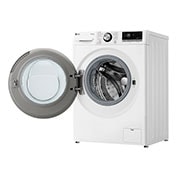 LG Waschmaschine | 11 kg Kapazität | 1560 U./Min. | Weiß | Bullaugenring: schwarz | F6WR701Y, F6WR701Y