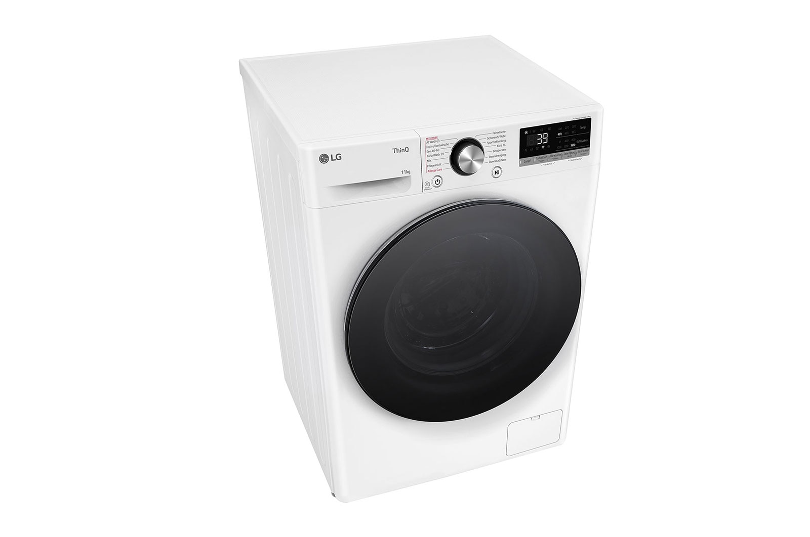 LG Waschmaschine | 11 kg Kapazität | 1560 U./Min. | Weiß | Bullaugenring: schwarz | F6WR701Y, F6WR701Y