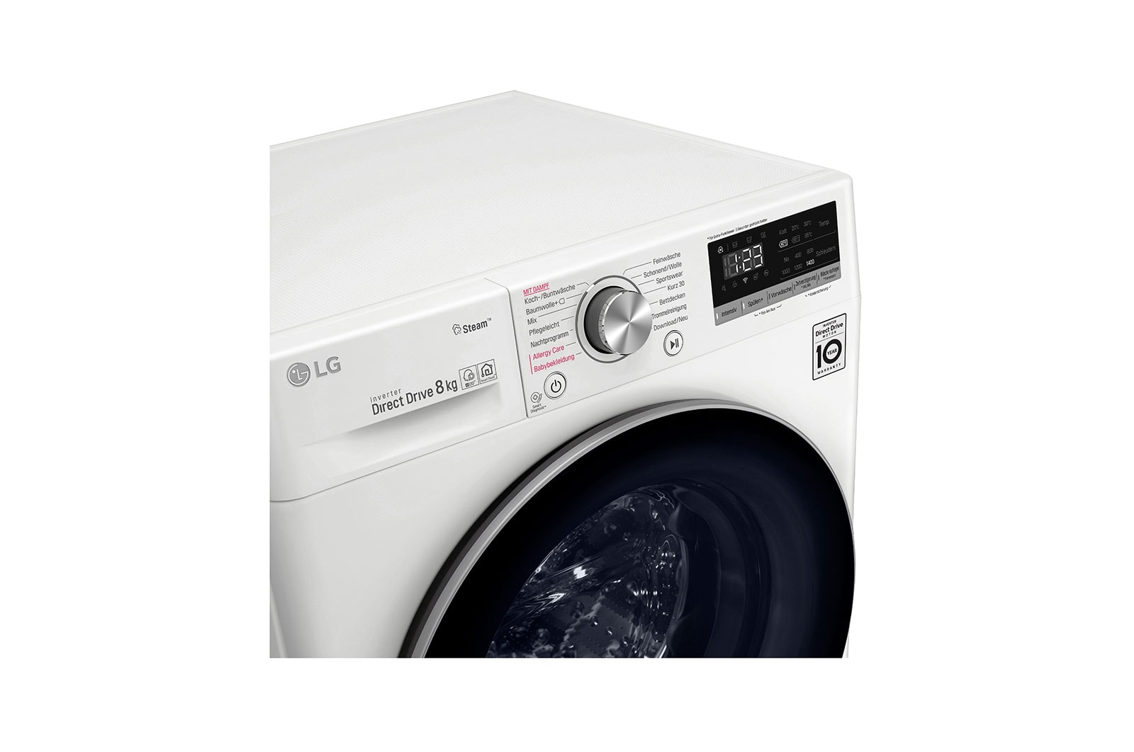 LG Waschmaschine | 8 kg | AI DD™ | Steam, V4W800