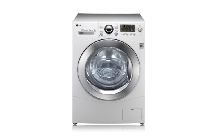 Vorderansicht von Waschtrockner mit Direct Drive™-Motor, 6 intelligenten Trommelbewegungen und Beladungserkennung F1480RD