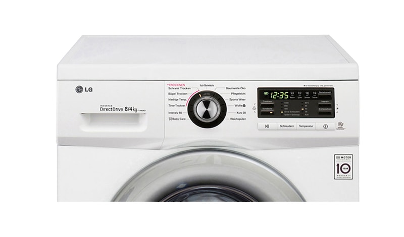 LG Waschtrockner mit 6 Motion DirectDrive™-Technologie. 8 kg Waschen / 4 kg Trocknen., F1496AD1