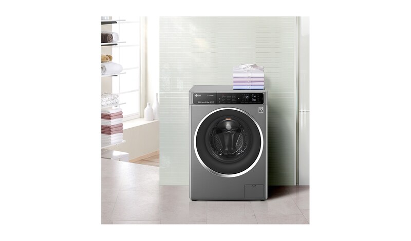 LG Waschtrockner mit ECO Hybrid System, NFC und 6 Motion DirectDrive™. 10,5 Kg Waschen / 7 kg Trocknen., F14U1JBH6NH
