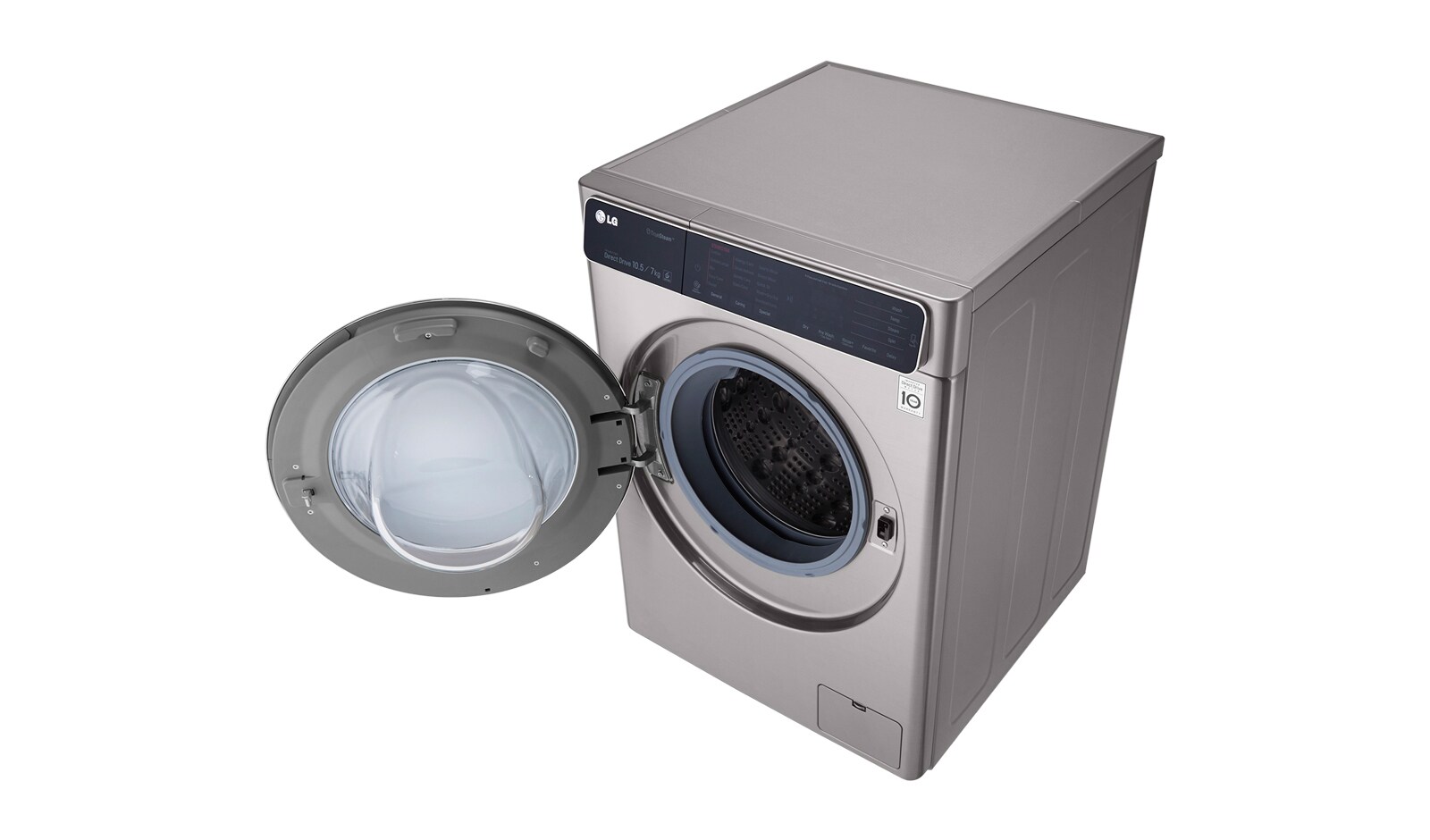 LG Waschtrockner mit ECO Hybrid System, NFC und 6 Motion DirectDrive™. 10,5 Kg Waschen / 7 kg Trocknen., F14U1JBH6NH