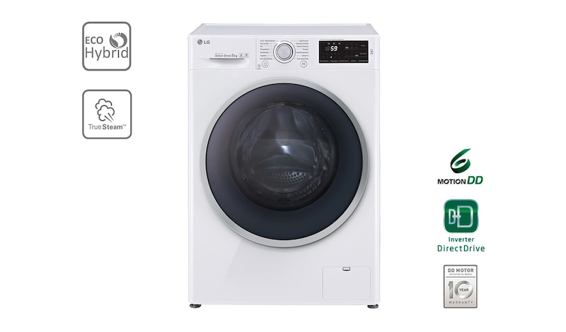 LG Waschtrockner mit ECO Hybrid System, NFC und 6 Motion DirectDrive™. 8 Kg Waschen / 5 kg Trocknen., F14U2TDH1NH