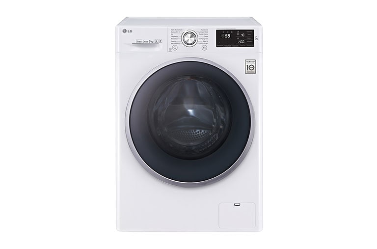 Vorderansicht von Waschmaschine mit 6 Motion Direct Drive™, 9 kg Fassungsvermögen und TurboWash™ F14U2VDN1H