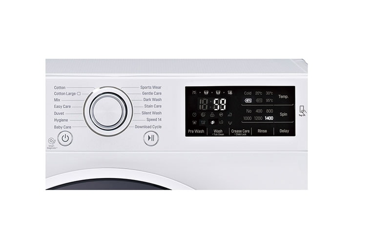 LG Waschmaschine mit 6 Motion Direct Drive™, 9 kg Fassungsvermögen und TurboWash™, F14U2VDN1H