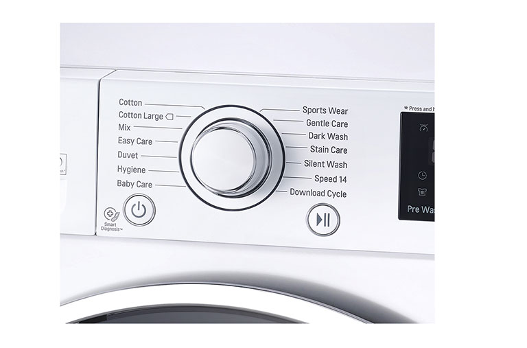 LG Waschmaschine mit 6 Motion Direct Drive™, 9 kg Fassungsvermögen und TurboWash™, F14U2VDN1H
