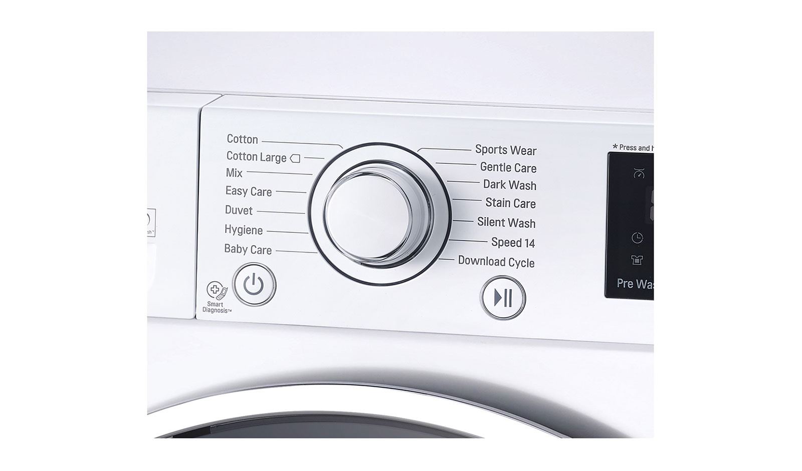 LG Waschmaschine mit 6 Motion Direct Drive™, 9 kg Fassungsvermögen und TurboWash™, F14U2VDN1H