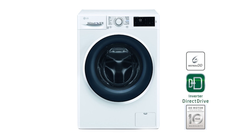 LG Waschtrockner | 8kg waschen / 5kg trocknen | 6 Motion Direct Drive™, F14WD85EN0