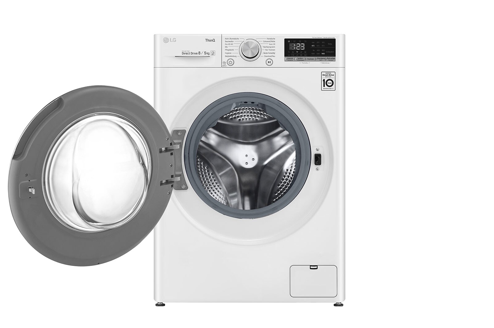 LG Waschtrockner mit AI DD™ | 8 KG Waschen | 6 KG Trocknen | 1400 U/Min | Steam | TurboWash™ , F14WD86TN1B