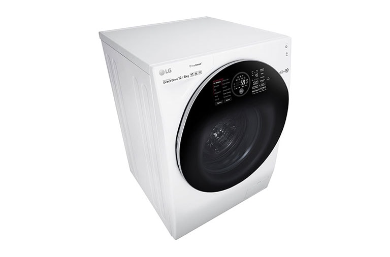 LG Waschtrockner | 12kg waschen / 8kg trocknen | kompatibel mit Mini-Waschmaschine , F16WD128GH