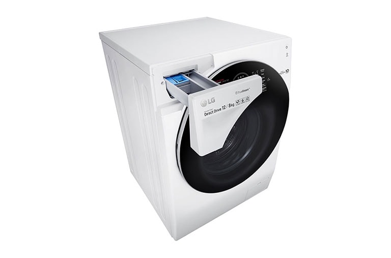 LG Waschtrockner | 12kg waschen / 8kg trocknen | kompatibel mit Mini-Waschmaschine , F16WD128GH