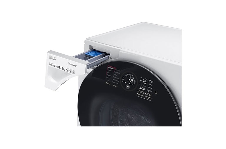 LG Waschtrockner | 12kg waschen / 8kg trocknen | kompatibel mit Mini-Waschmaschine , F16WD128GH