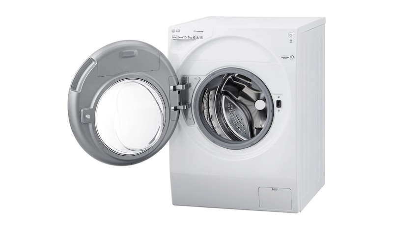 LG Waschtrockner | 12kg waschen / 8kg trocknen | kompatibel mit Mini-Waschmaschine , F16WD128GH