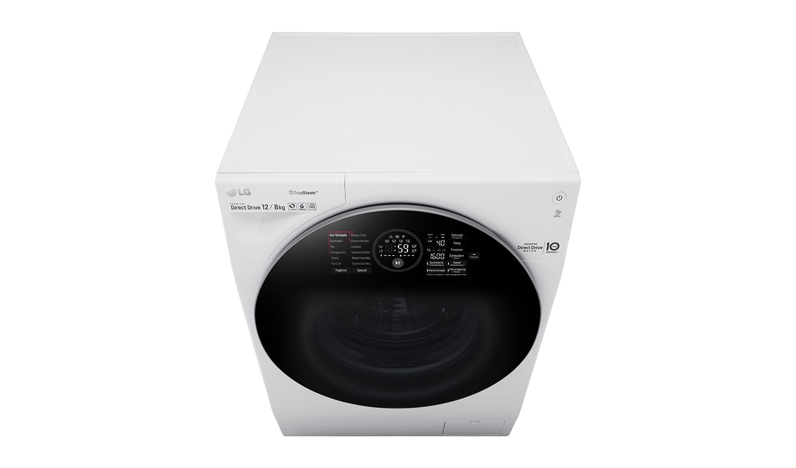 LG Waschtrockner | 12kg waschen / 8kg trocknen | kompatibel mit Mini-Waschmaschine , F16WD128GH