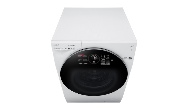 LG Waschtrockner | 12kg waschen / 8kg trocknen | kompatibel mit Mini-Waschmaschine , F16WD128GH