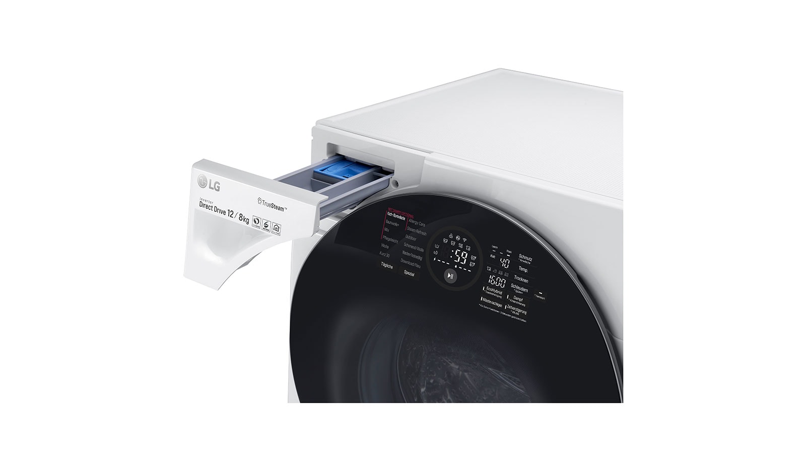 LG Waschtrockner | 12kg waschen / 8kg trocknen | kompatibel mit Mini-Waschmaschine , F16WD128GH
