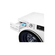 LG Waschtrockner mit AI DD™ | 10,5 kg Waschen | 7 kg Trocknen | 1400 U/Min | Steam | TurboWash™ | Neue Wohlfühl-Trommel | LG V7WD107HSE, V7WD107H2E