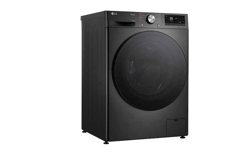 LG Waschtrockner Schwarz (D/A, 9 kg / 6 kg, 1.360 U./Min.) mit Steam & TurboWash® 360° | W4WR7096YB, W4WR7096YB