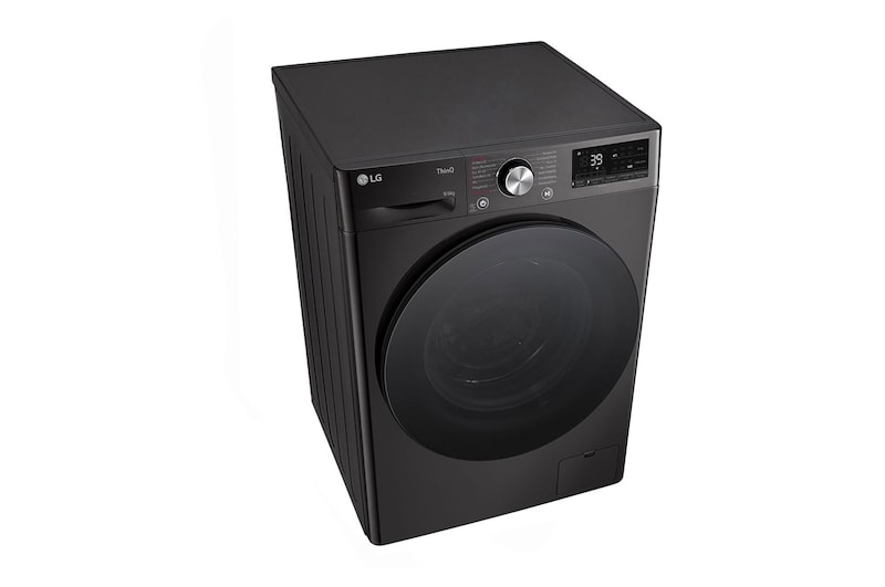 LG Waschtrockner Schwarz (D/A, 9 kg / 6 kg, 1.360 U./Min.) mit Steam & TurboWash® 360° | W4WR7096YB, W4WR7096YB