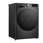 LG Waschtrockner Schwarz (D/A, 9 kg / 6 kg, 1.360 U./Min.) mit Steam & TurboWash® 360° | W4WR7096YB, W4WR7096YB